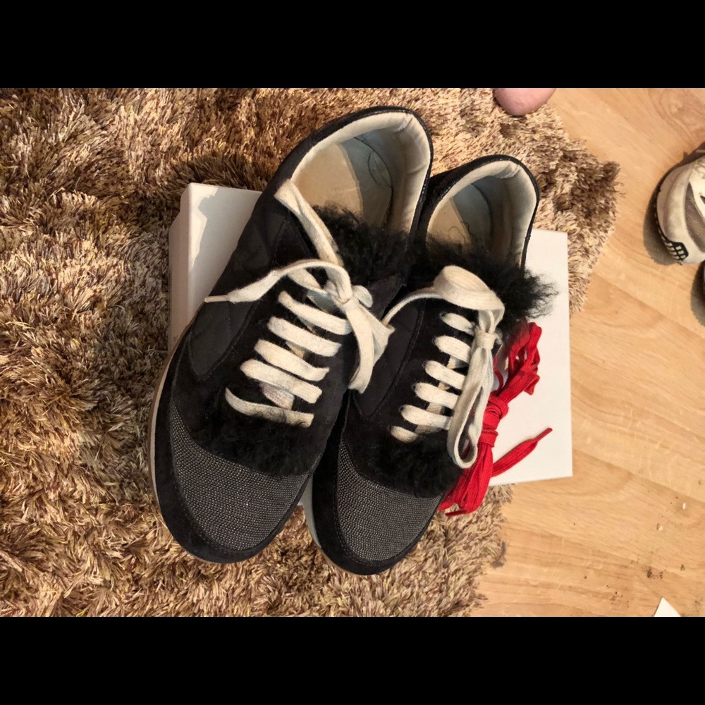 BRUNELLO CUCINELLI REAL SHEEP FUR SNEAKERS